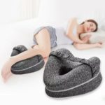 Oreiller pour les genoux et les jambes en mousse à mémoire, ergonomique, pour le sommeil
