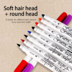 Feutres marqueurs pour textile, double pointe, peinture permanente – Image 6