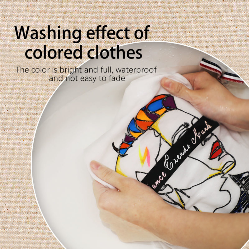 Feutres marqueurs pour textile, double pointe, peinture permanente – Image 3