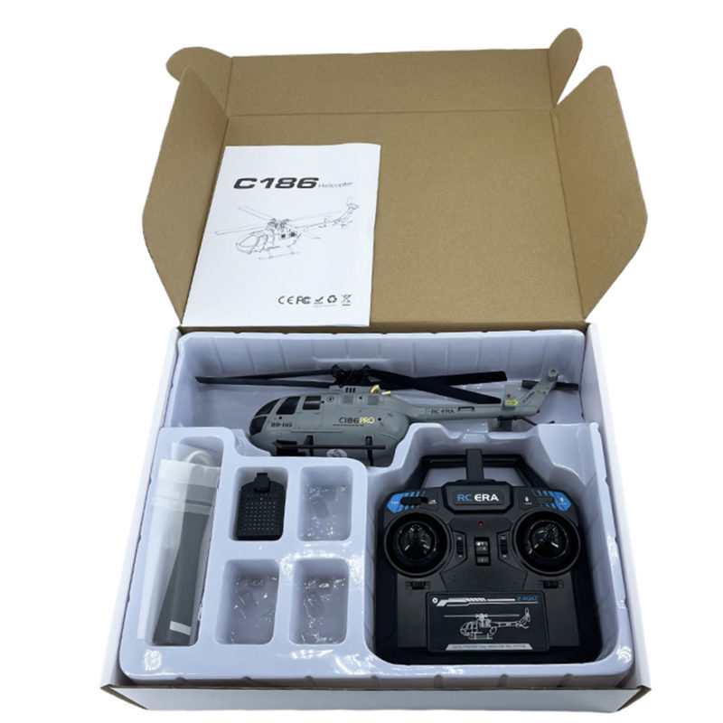Hélicoptère RC C186 Pro, 2.4G, 4 canaux, système de stabilisation automatique – Image 5