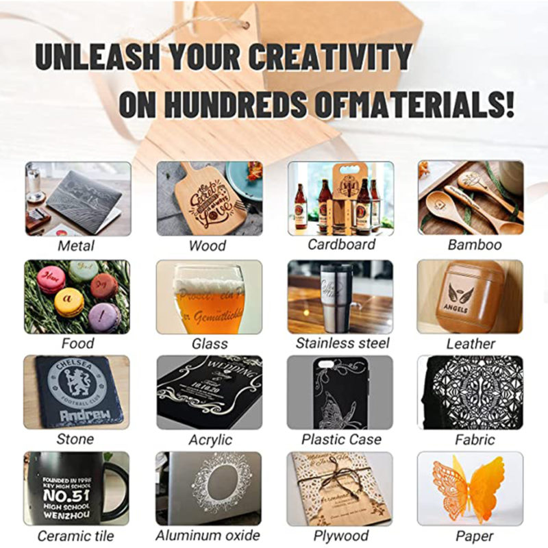 Graveur laser et découpe, OLM2 S2 LU2-10A,  4500-5500mW, CNC pour bois et métal, pour objets cylindriques – Image 5