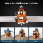 Machine CNC, FoxAlien Masuter Pro, pour sculpture sur bois et aluminium, fraisage de coupe – Image 4