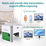 Graveur laser K6, 3000mW, marquage de logo, sans fil, BT, gravure hors ligne – Image 3