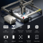 Graveur laser CNC, ATOMSTACK S20 Pro, Pack complet pour découpe et gravure, extension 850 x 400 mm, support hors ligne – Image 2