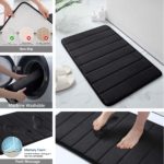 Ensemble de tapis de salle de bain, mousse à mémoire de forme, extra doux et super absorbants, 3 pièces – Image 2