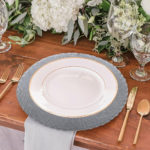 Ensemble de sets de table tissés à bords croisés, ronds, 12 pièces – Image 5