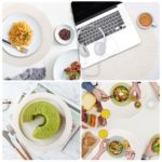 Ensemble de sets de table tissés à bords croisés, ronds, 12 pièces – Image 8