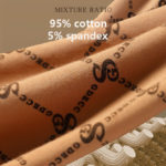 Lot de 4 boxers en pur coton pour homme, antibactérien AAA, élastique et respirant – Image 4