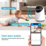 Caméra IP PTZ, Lenovo WiFi 5G, 3MP, moniteur bébé, sécurité intérieure à domicile – Image 3