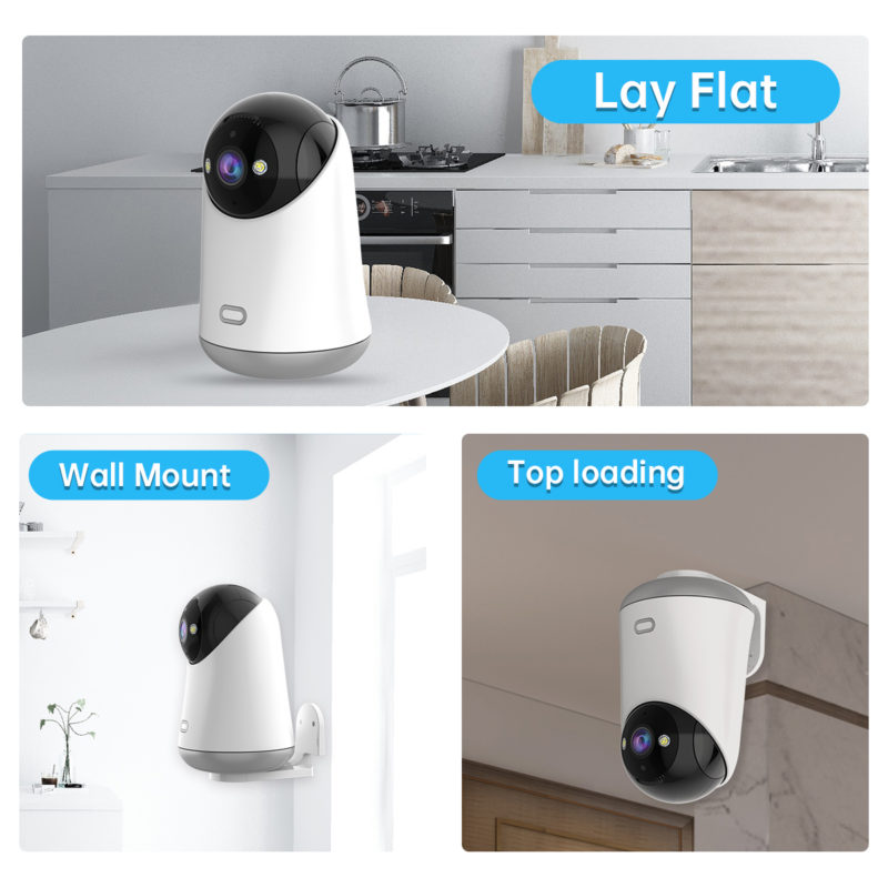 Caméra IP PTZ, Lenovo WiFi 5G, 3MP, moniteur bébé, sécurité intérieure à domicile – Image 5