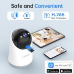 Caméra IP PTZ, Lenovo WiFi 5G, 3MP, moniteur bébé, sécurité intérieure à domicile – Image 6