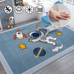 Tapis de sol pour chambre d'enfant, antidérapant et doux, dessin animé