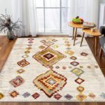 Tapis de sol, style ethnique bohème, berbère,  résistant à la saleté et antidérapant – Image 2