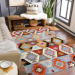 Tapis de sol, style ethnique bohème, berbère,  résistant à la saleté et antidérapant – Image 12