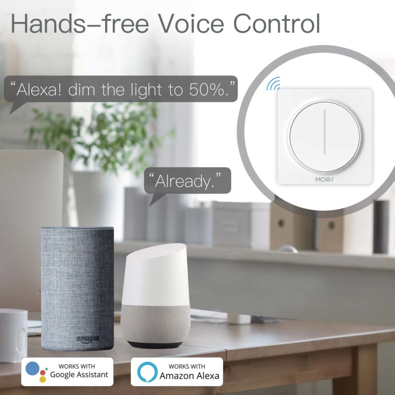 161705-5ej2h8.jpg Interrupteur de lumière, variateur rotatif/tactile, WiFi, application Smart Life, Tuya, Alexa – Image 3