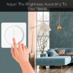 Interrupteur de lumière, variateur rotatif/tactile, WiFi, application Smart Life, Tuya, Alexa – Image 2