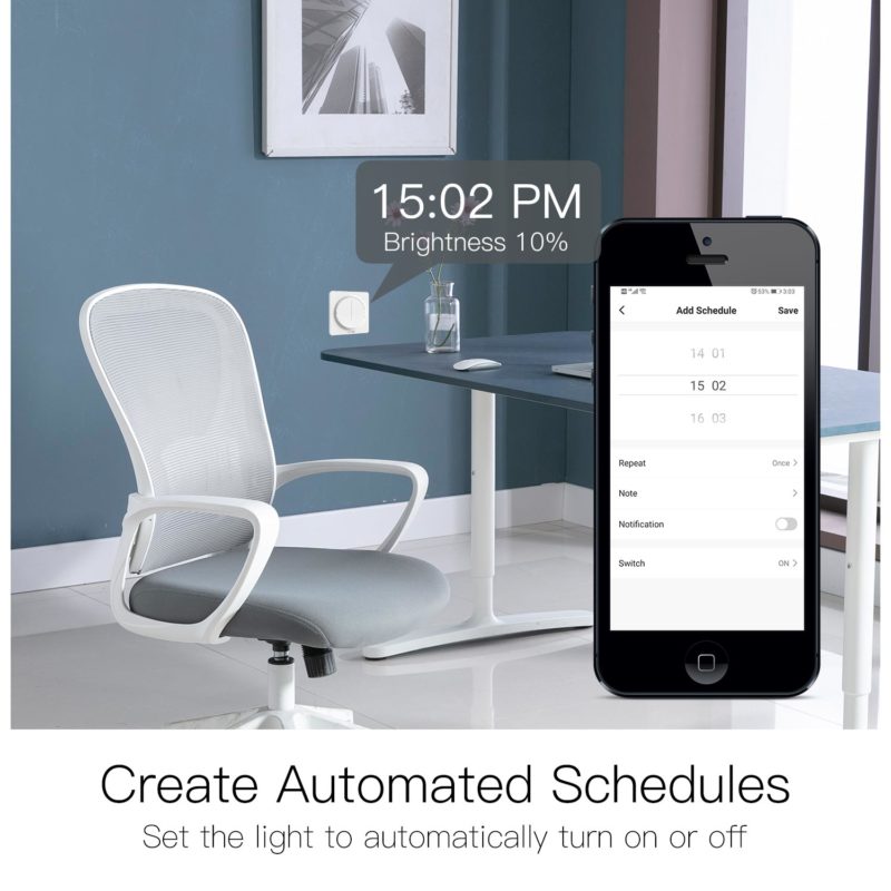 161705-hvbkxs.jpg Interrupteur de lumière, variateur rotatif/tactile, WiFi, application Smart Life, Tuya, Alexa – Image 4