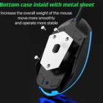 Ensemble clavier et souris mécanique filaire USB, rétroéclairé, Gaming, QWERTY – Image 5