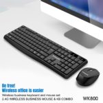 Ensemble clavier et souris sans fil, 2.4GHz, USB, QWERTY – Image 2