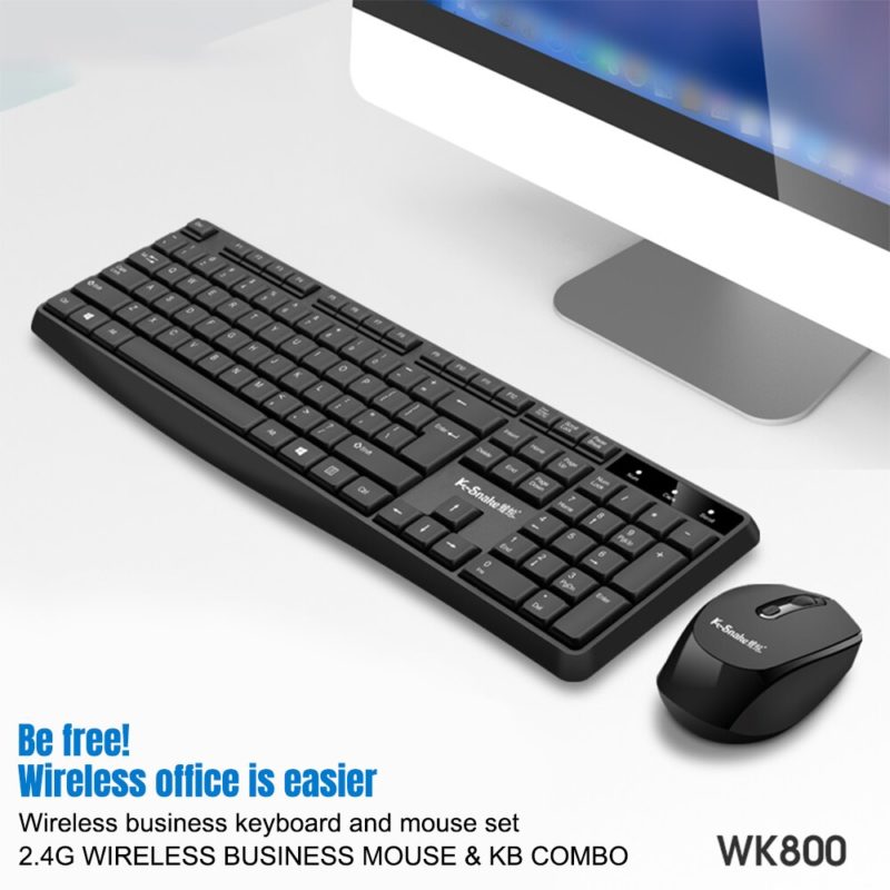 161774-kissvy.jpg Ensemble clavier et souris sans fil, 2.4GHz, USB, QWERTY – Image 2
