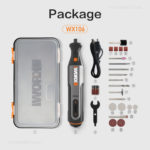 Mini ponceuse sans fil, Worx WX106 8V, gravure, meulage, polisseuse, chargeur USB, vitesse variable – Image 6