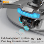 Drone P15 Pro, dual caméra, HD 8K, image aérienne, évitement d'obstacles, avec sac de rangement – Image 7