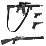 Figurine articulée, John Wick avec chien, film d'action, 17 cm – Image 8