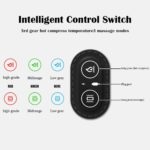 Oreiller de massage pour vertèbre cervicale, massage par vibration, température constante, traction chauffante, prévention – Image 8