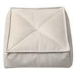Housse de pouf en cuir PU, carrée, non rembourrée, 7 coloris