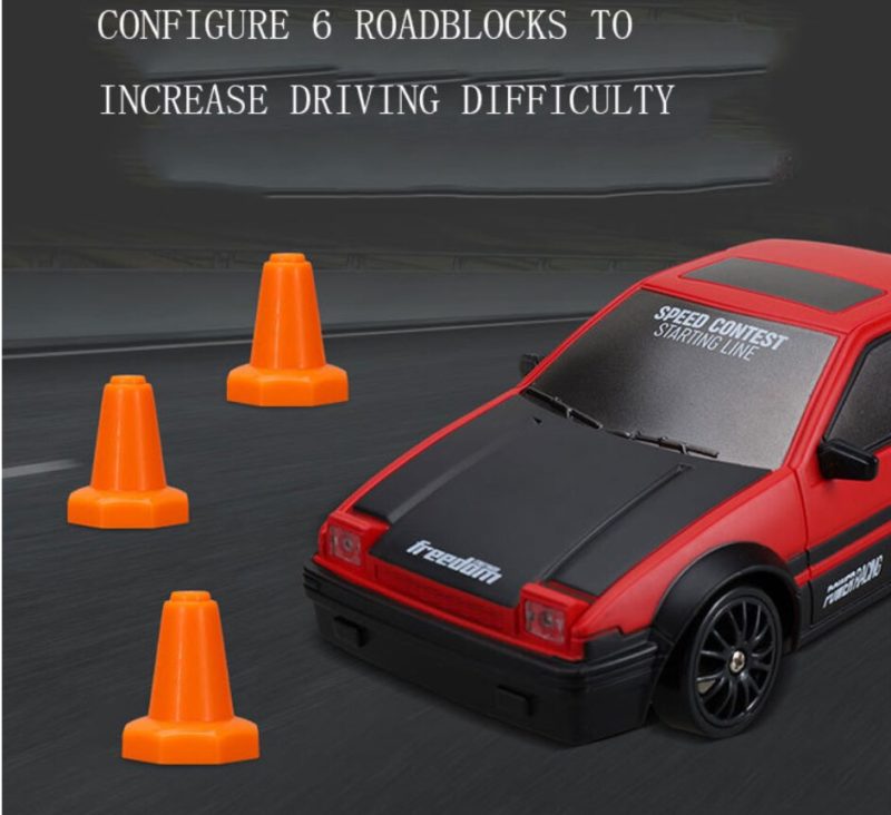 162266-ocagko.jpg Voiture de course RC à quatre roues motrices, Drift Game, vitesse 15km/h – Image 3