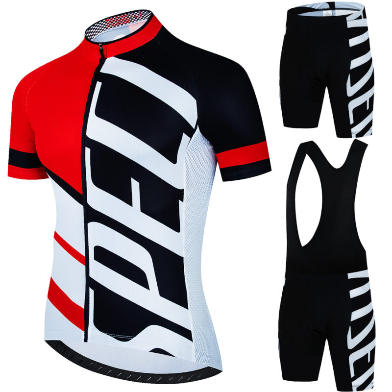 Ensemble maillot et short de cyclisme, en jersey, respirant, séchage rapide – Image 1