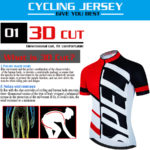 Ensemble maillot et short de cyclisme, en jersey, respirant, séchage rapide – Image 2