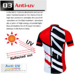 Ensemble maillot et short de cyclisme, en jersey, respirant, séchage rapide – Image 3