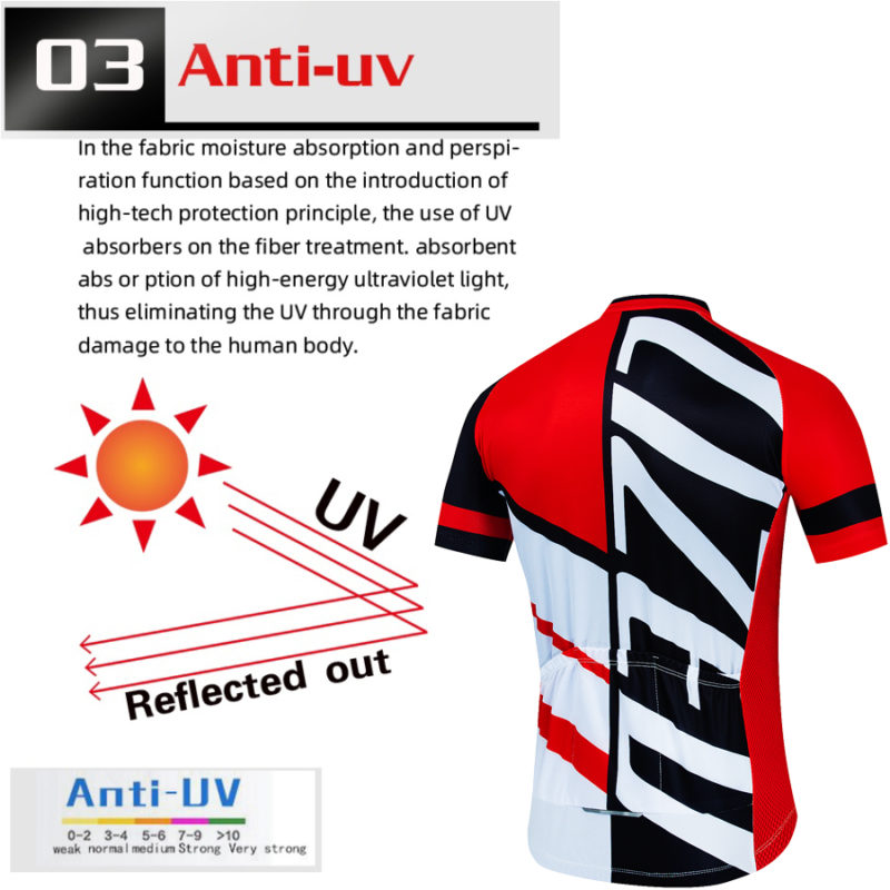 Ensemble maillot et short de cyclisme, en jersey, respirant, séchage rapide – Image 3