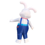 Costume gonflable de lapin en salopette, déguisement – Image 2