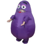 Costume gonflable de Grimace pour enfant et adulte, déguisement – Image 3