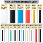 Kit de tubes thermo rétractables avec pistolet à air chaud 300 W, 580 pièces – Image 5