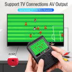 Console de jeux rétro portable et rechargeable, écran 3.0", 400 jeux intégrés, avec manette et câble TV – Image 4