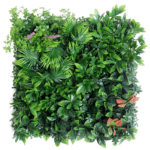 Panneau mural de plantes artificielles, subtropicales, fleurs, herbes, 50 x 50 cm – Image 5
