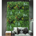 Panneau mural de plantes artificielles, subtropicales, fleurs, herbes, 50 x 50 cm – Image 4