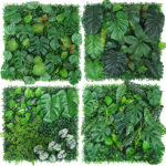 Panneau mural de plantes artificielles, tropicales, fleurs, feuilles, 50 x 50 cm – Image 4