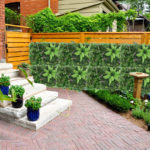 Panneau mural de plantes artificielles, tropicales, fleurs, feuilles, 60 x 40 cm – Image 3