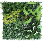 Panneau mural de plantes artificielles, tropicales, fleurs, faugères, 50 x 50 cm – Image 4