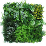 Panneau mural de plantes artificielles, tropicales, fleurs, faugères, 50 x 50 cm – Image 6