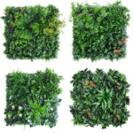 Panneau mural de plantes artificielles, tropicales, fleurs, faugères, 50 x 50 cm – Image 5