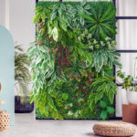 Panneau mural de plantes artificielles, eucalyptus, fleurs, feuilles, 60 x 40 cm – Image 3