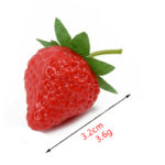 Lot de 20 fraises artificielles, ornement en plastique, décoration – Image 5