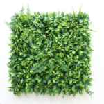 Panneau mural de plantes artificielles, tropicales, fleurs, herbes vertes, 50 x 50 cm – Image 4