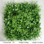 Panneau mural de plantes artificielles, tropicales, fleurs, herbes vertes, 50 x 50 cm – Image 5