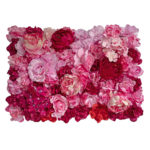 Panneau mural de fleurs artificielles, roses, décoration, 60 x 40 cm – Image 2